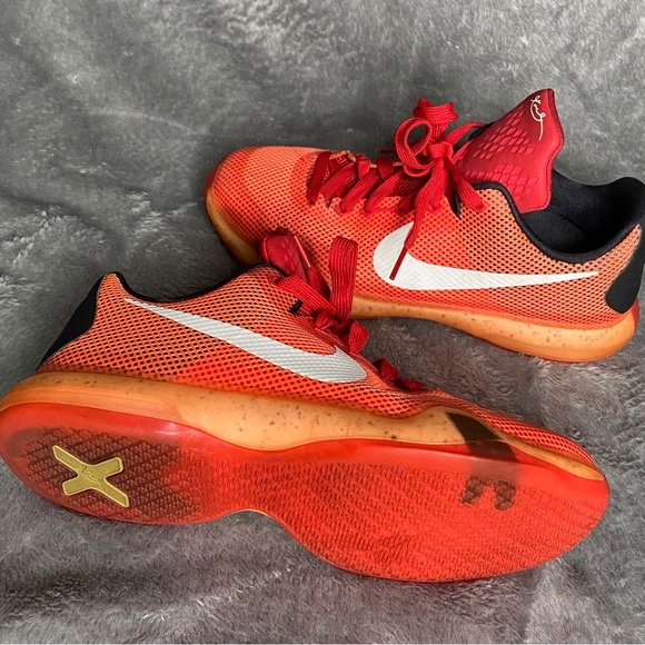 🧡Nike Kobe X 10 2015 ‘Hot Lava’ OG, Size 6Y - Picture 6 of 12